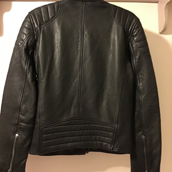 Gap Genuine Leather Jacket NWOT - Picture 2 of 3